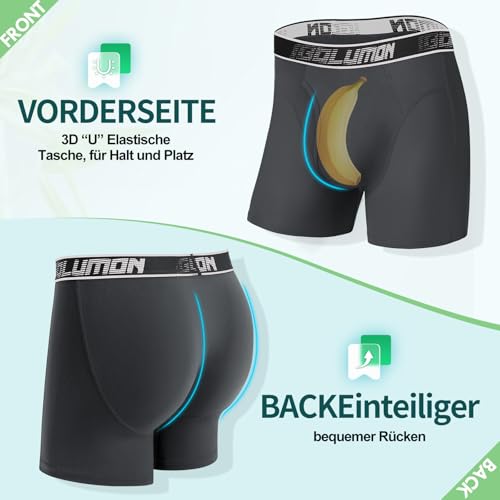 Ropa interior transpirable que elimina sudores y rozaduras con bolsillo 3D 4