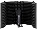 Neumann U 87 Ai MT Large-Diaphragm Multipattern Condenser Microphone (Matte Black) Bundle with Auray RF-5P-B Reflection Filter and Reflection Filter Tripod Mic Stand