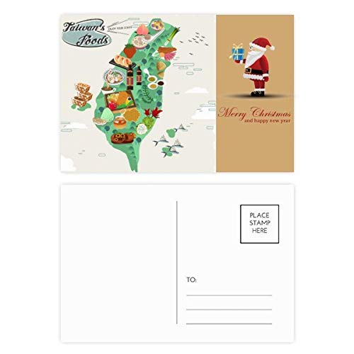 Cartes postales de Taiwan lot de 20 pour cadeaux de Noël et épicuriens