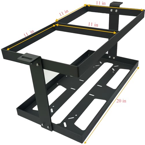 Image of Fuel Jug Container Holder Mount Can Mount fits Two 5 Gallon Fuel Containers, Mouting Bracket Compatible with VP Racing Can 5 Gallon (Holder only)