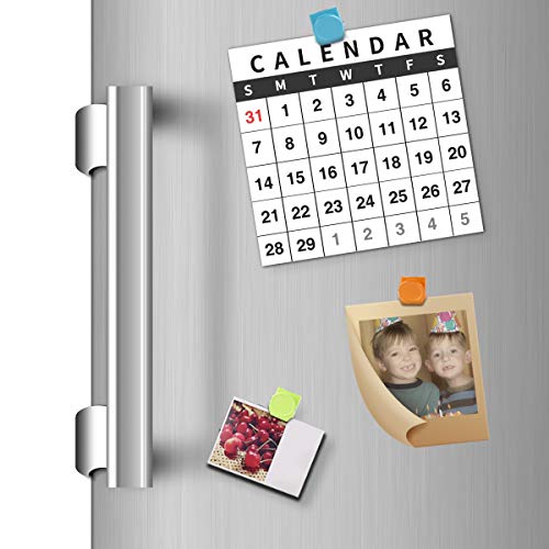 Wukong 12 Pack Magnetic Clips, 6 Colors Fridge Magnets Strong, Scratch Resistant Whiteboard Magnets For Notice Board and Office