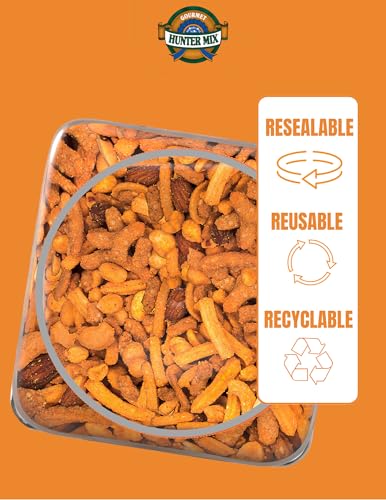 Image of Southern Style Nuts Cheesy Cheddar Hunter Bulk Trail Mix, 20 oz, Roasted Peanuts, Sesame Sticks, Corn Sticks, Almonds & Cashews, Mixed Nuts, Snacks for Adults & Kids (Pack of 2)