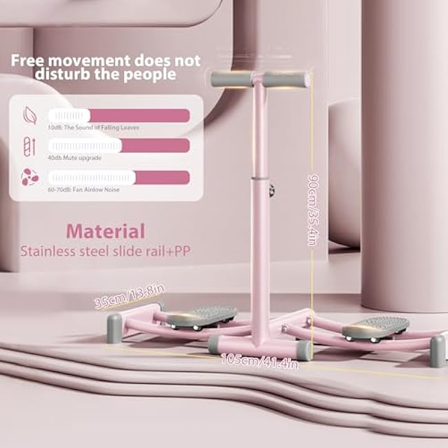 Ski Machine Exercise Equipment, Foldable Ski Trainer, Adjustable Leg Ski Simulator Machine Durable Upgraded Leg Workout Equipment Hip Trainer, Pelvic Floor Trainer Woman Ski Exercise Machine for Home