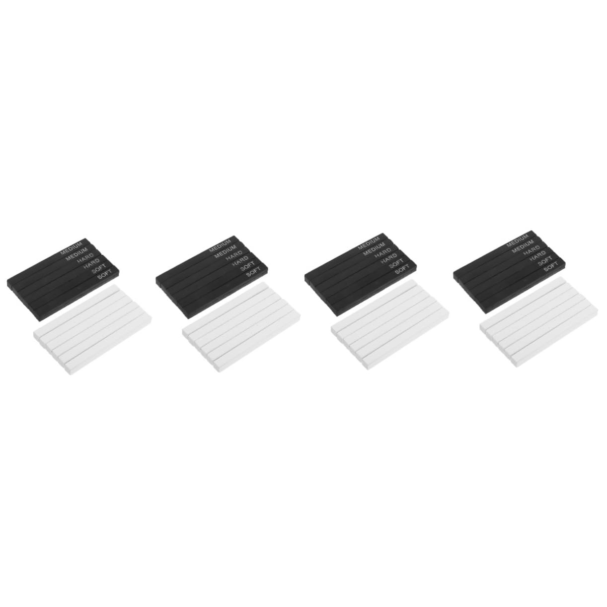 VILLCASE 4juegos Carboncillo Profesional Para Dibujo De Carboncillo Comprimido Resalte Para Artistas y Principiantes Herramienta De Dibujo No Tóxica y Fácil De Usar