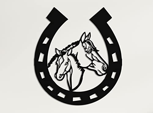 Rustic Charm With A Bold Metal Horse Head Horseshoe Design