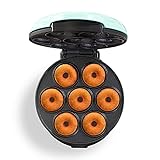 Dash Mini Donut Maker Machine for Kid-Friendly Breakfast, Snacks, Desserts & More with Non-stick Surface, Makes 7 Doughnuts - Aqua