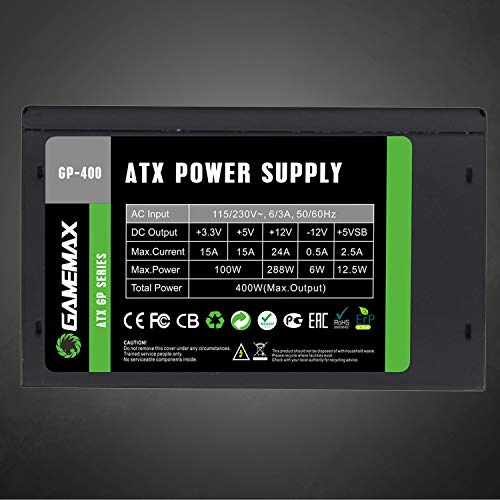 Game Max GP400A 400w 80 Plus Bronzo Wired Alimentatore