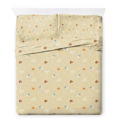 Image of Disney Lilo and Stitch Queen Comforter Set 7 Piece Floral Bedding, Multi