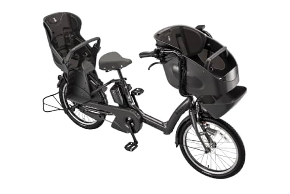 ♪0475 ブリヂストン3人乗り子供乗せ電動アシスト自転車20インチ