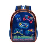 Mochila Escolar Infantil Masculino Grande Reforçada Gamer Cristal