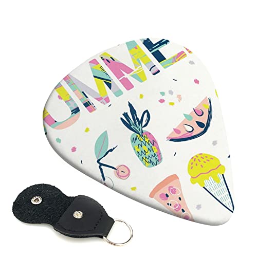 ギターピック 6枚セット 0.46mm 0.71mm 0.96mm エレキギター ベース用ピック ウクレレ ギター ABS素材 エレクトリック アコースティック 弦楽器 初心者 トライアングル ピック( 夏 食べ物 )