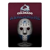 Northwest NHL Colorado Avalanche Grids Super Plush Micro Raschel Throw, 46-inches x 60-inches, Team Colors