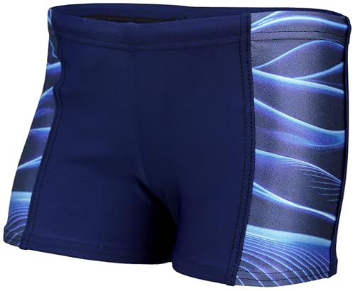 Aquarti Bañador Niño Natación – Bañador Niño con Paneles Laterales – Cómodo y Resistente, 11307 Azul Oscuro/Azul, 164
