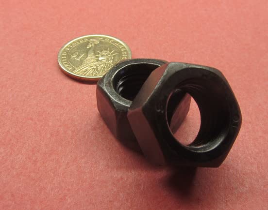 Metric Class 10 Plain Steel Hex Lock Nuts RH M16 x 2 Thread x 24 mm W x 13 mm H 10 Pcs