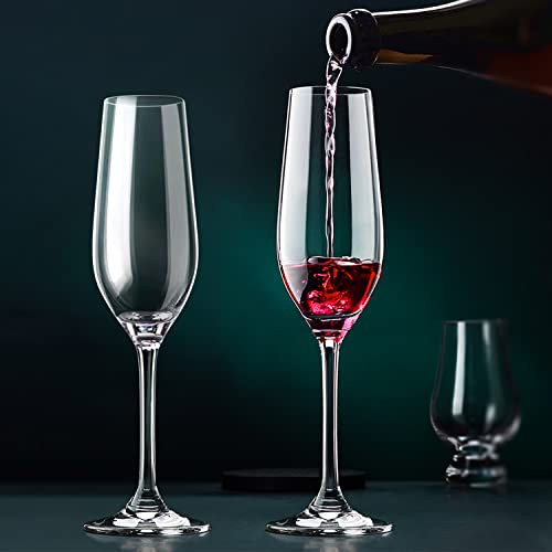 Cadamada 6 Oz Champagne Glasses, Champagne Flutes Set Of 12, For Champagne, Wine, High-End Banquets, Parties, Bars, Weddings, Gifts (12Pcs) #TOP4
