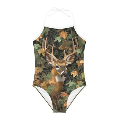 Image of ELEQIN Swimwear Swimsuit One Piece Girls Bathing Suit Animal Pattern 1-10 Years