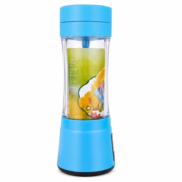 Best 6 Blade Portable Electric Mini USB Bottle Juicer Blender, Rechargeable Hand Juicer, Fruit Juice Maker Portable Blender For Smoothie And Juices (Multi Colour) PACK OF 1, Blue-image-32