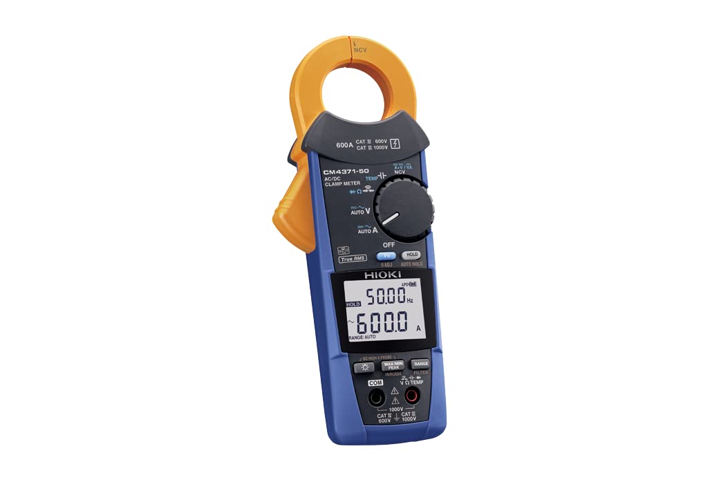 See full amazon price history chart for Hioki AC/DC CLAMP METER CM4371-50 True RMS 600 A AC/DC Clamp Meter for the Toughest Situations With DMM Functions that Deliver Top Safety Hioki AC/DC CLAMP METER CM4371-50 True RMS 600 A AC/DC Clamp Meter for the Toughest Situations With DMM Functions that Deliver Top Safety (B0BGHFLFMN) Amazon Price History, Amazon Price Tracker