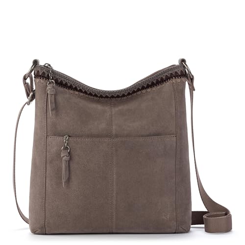 Image of The Sak Lucia Leather Crossbody Purse - Premium Leather Women's Handbag for Everyday & Travel - Cross Body Bag With Zipper