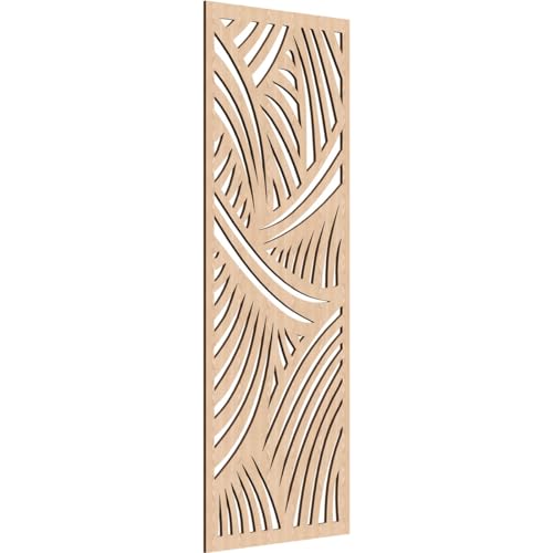 Image of Chester Decorative Pierced Fretwork Wood Wall Panels, 29 3 /8 inchW x 74 3 /8 inchH x 3 /8 inchT, Red Oak