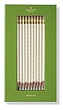 Kate Spade New York Wooden Pencil Set of 10, Gold Dot