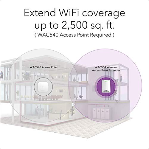 Image of NETGEAR Wireless Mesh Access Point and WiFi Extender (WAC564) - Tri-Band AC3000 WiFi Speed | Up to 600 Devices | 4 x 1G Ethernet LAN Port | MU-MIMO | Includes Insight Remote Management (Renewed)