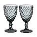 Toto Department Store Coupe de verre de vin de remise en forme de verre 2 pcs Couleur de lot rétro Juice ajustement for la consommation de gobelet de la gobelets de la fête de mariage Verres à vin 300