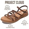 Project Cloud Wedge Sandals for Women 2026 - Comfortable Soft & Plush Insole Strappy Womens Sandals with Lightweight and Non-Slip Durable Outsole (NICE,WHISKEY,8) #2