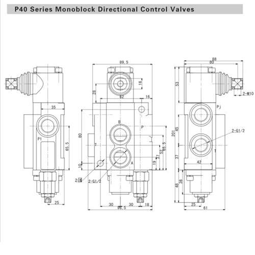 Válvula de 3 posiciones 3625PSI para reparar fugas en tractor 6