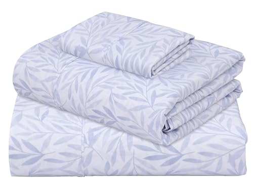 ZOYER 100% Cotton Percale Twin Sheet Set