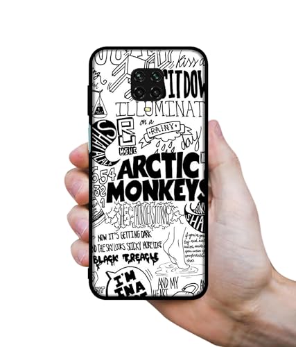 Image of Arctic Monkeys Pattern Design Premium 2D Printed Metal Back Case Cover for Mi Redmi Note 9 Pro /Note 9 Pro Max /Poco M2 Pro