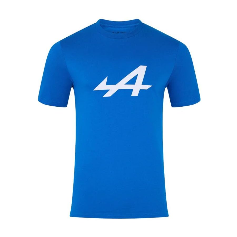 Camiseta Alpine F1 Team manga corta azul transpirable de algodon para verano