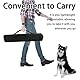 mioule 2-Pack Agility Set Hunde Groß Klein, HüRden Set - Hundesport - Slalomstangen Hund - Agility HüRden