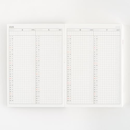 hobonichi techo 2025 planner book englisha6january startmonday startplanner
