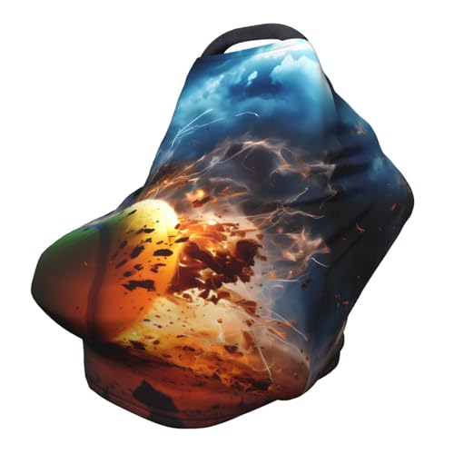 XZDHYZ Lightning Tennis Versatile full-print Stroller Chair Cover/Nursing Cover, specially designed for your baby, Black