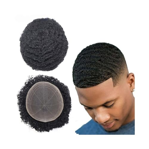 Système de remplacement cheveux humains postiche afro bouclé