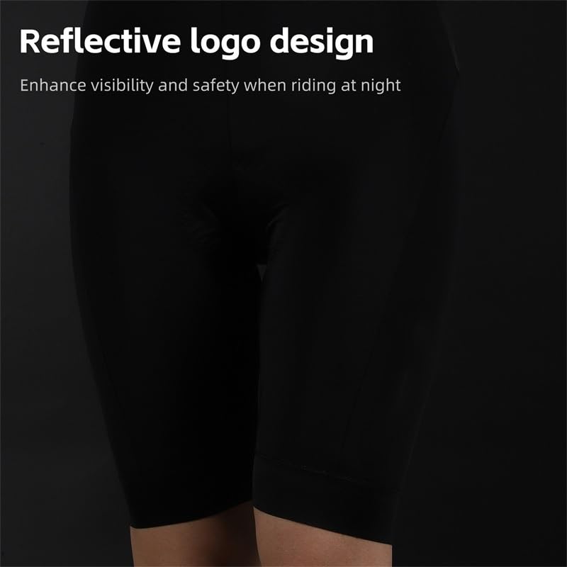 Pantaloncini Ciclismo Uomo Pantaloncini da ciclismo traspiranti elastici alti da uomo e da donna, con assorbimento degli urti, for sport all'aria aperta, corsa, fitness Pantaloncini Mtb Uomo(Men Style