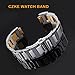 HKTS Stainless Steel Lug End Watchband For Cartier Ballon Bleu Series 20 * 12mm 18 * 11mm 14 * 8mm W6920046 Straps Women Men Bracelet(Silver,20-12mm)