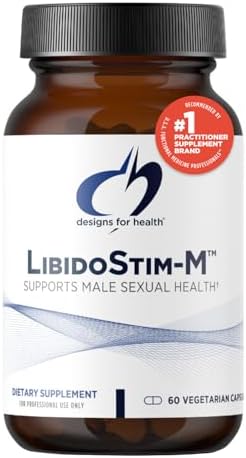 Designs for Health LibidoStim-M – Formula for Men with Tribulus, DIM + Horny Goat Weed – Non-GMO + Gluten Free Herbal Supplement to Help Maintain Normal Testosterone (60 Capsules)