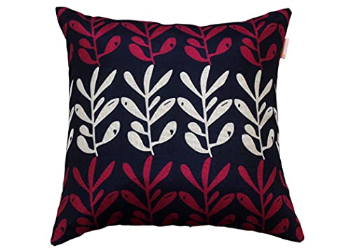 Image of RD TREND Jute Cushion Covers 16x16 Inch - Set of 5 | Digital Printed Decorative Throw Pillow Covers for Sofa, Couch, Living Room & Bedroom | Cushion Cases (Without Fillers)-Love