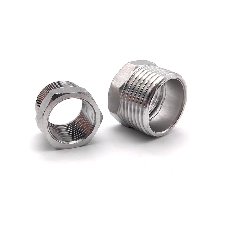 1pc DN50(M)-DN32(F) Heart Reducer Bushing BSP Male/Female Thread SS304 Stainless Steel Pipe Fittings LLBOGRGGN