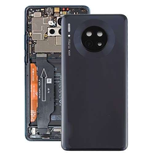 Couverture arrière Huawei Mate 30 noir avec lentille caméra pièce remplacement de rechange
