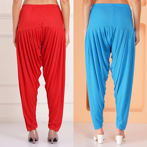 Image of Buy That Trendz Women's Viscose Dhoti Patiyala Salwar Harem Bottoms Pants