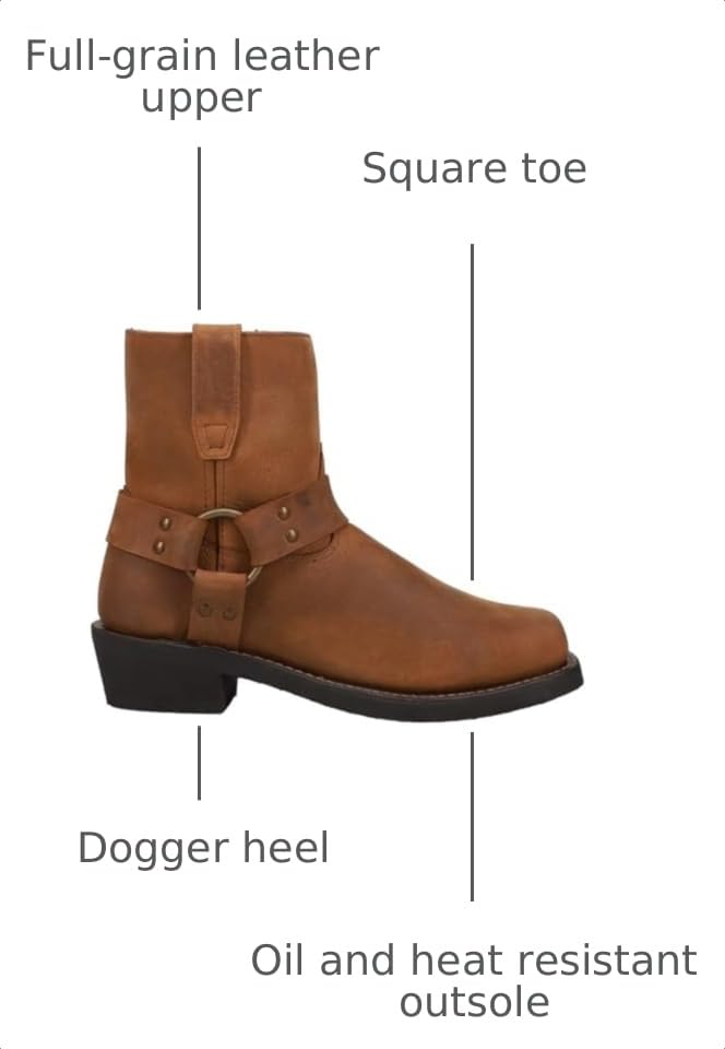 Image of Dingo Mens Saw Buck Embroidered Lizard Print Round Toe Casual Boots Mid Calf