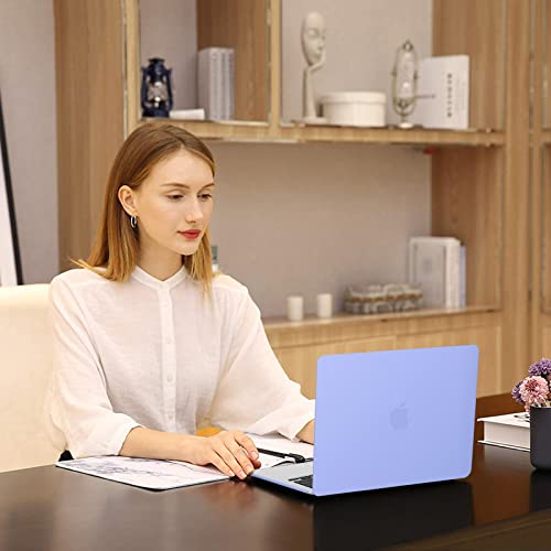 Image of MOSISO Compatible with MacBook Air 13 inch Case M5 2026 M4 2025 M3 M2 2024-2022 A3449 A3240 A3113 A2681, Scratches-Resistant Protective Hard Shell for MacBook Air 13.6 inch Case, Slate Blue