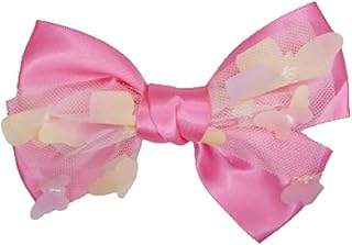 مشبك ساتان بشريط شعر فوشيا