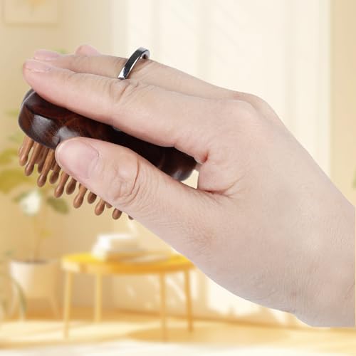 Masajeador de madera para cabello y cuero cabelludo miniatura 5