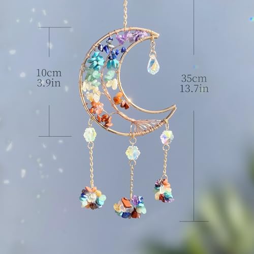 Atrapasoles de Luna de Cristal 7 Chakras - 50% OFF