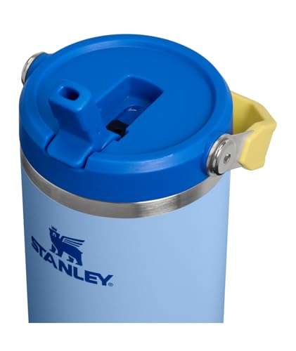 Image of STANLEY IceFlow 2.0 Flip Straw Tumbler with Handle 30 oz | Twist On Lid and Flip Up Straw | Leak Resistant Water Bottle | Insulated Stainless Steel | BPA-Free | Cornflower Admiral Blue