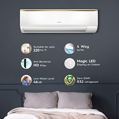 Image of Cruise 2 Ton 3 Star Split AC with Tropical-X Rotary Compressor (Copper, Turbo Cool, HD Filters, CWCDBG-EQ3G243, 2021 Model), White